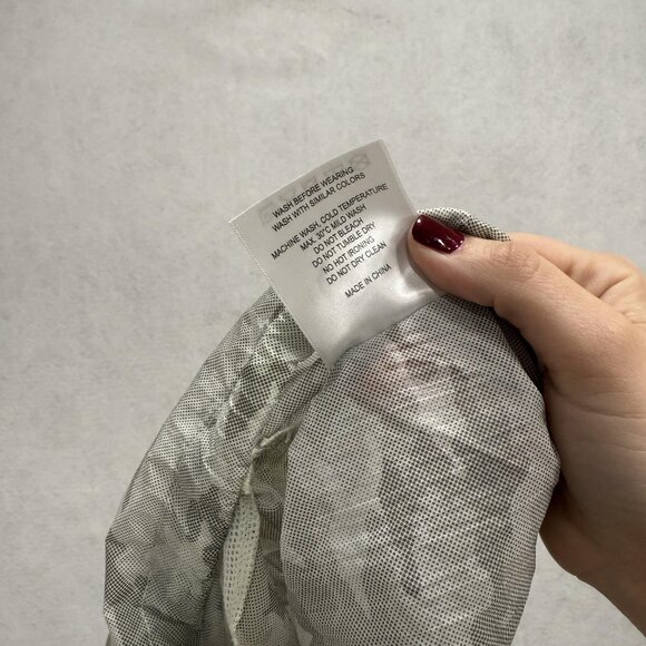 ZYIA Active Jacket Womens Large Sage Camo Light Bomber Hooded Zip Nylon Mesh - Picture 9 of 10